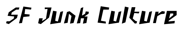 SF Junk Culture font preview
